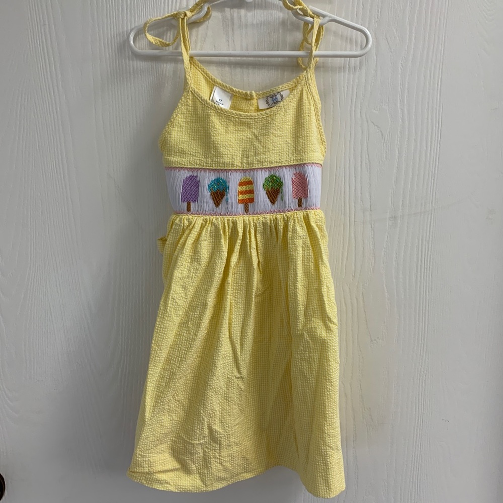 Smocked Ice Cream Dress, size 3T